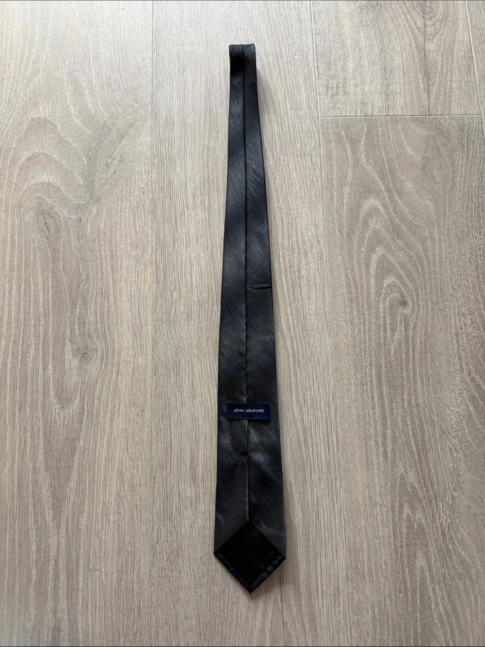 John Ashford Black Textured Men's Tie